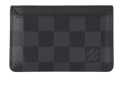 Louis Vuitton Neo Card Holder, &pound;210, Accessories, Black, Canvas, Front view